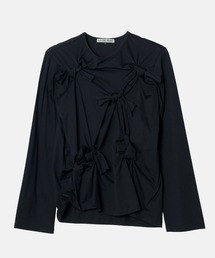 LE CIEL BLEU（ルシェルブルー）の「ボウディテールLS Tシャツ / Bow Detail LS T-Shirt（Tシャツ/カットソー）」