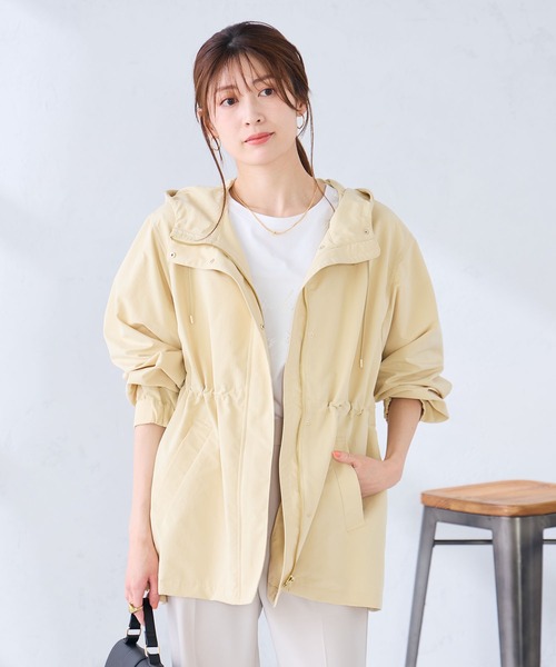 a.v.v(アーヴェヴェ)の「【WEB限定】フーデットブルゾン(ブルゾン・レディース・チャコールグレー/ベージュ/モカ・38/40/36)」の8枚目の写真
