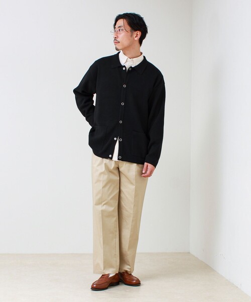 GLOSTER(グロスター)の「【大人の万能パンツ】タックチノイージートラウザー(チノパンツ・メンズ・ベージュ/ブラック・M/L/S)」の19枚目の写真