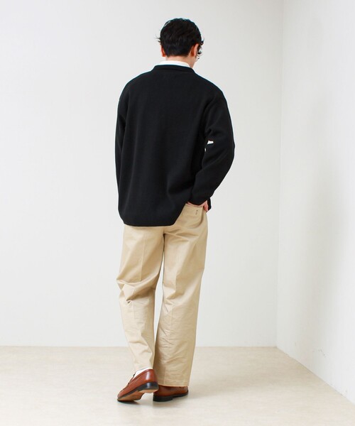 GLOSTER(グロスター)の「【大人の万能パンツ】タックチノイージートラウザー(チノパンツ・メンズ・ベージュ/ブラック・M/L/S)」の17枚目の写真