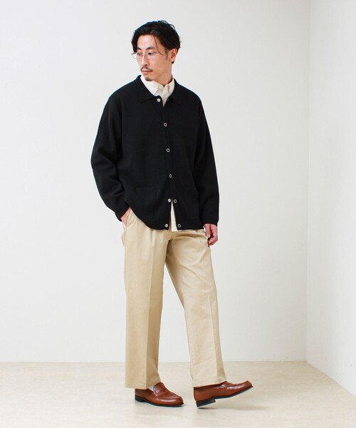 GLOSTER(グロスター)の「【大人の万能パンツ】タックチノイージートラウザー(チノパンツ・メンズ・ベージュ/ブラック・M/L/S)」の16枚目の写真