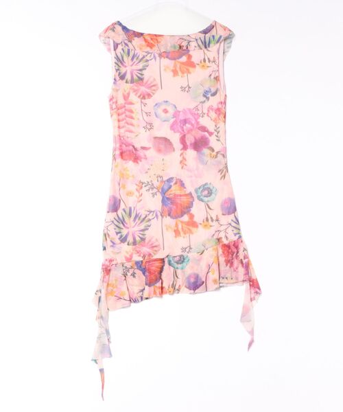 Desigual（デシグアル）の「Lacroixコラボフラワーギャザーアシンメトリードレス（ワンピース・レディース・レッド・S/XL/L/M/XS）」の2枚目の写真