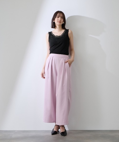 QUEENS COURT(クイーンズコート)の「レースパーツデュアルフェイスタンクトップ(Tシャツ/カットソー・レディース・オフホワイト/ブラック・M)」の13枚目の写真