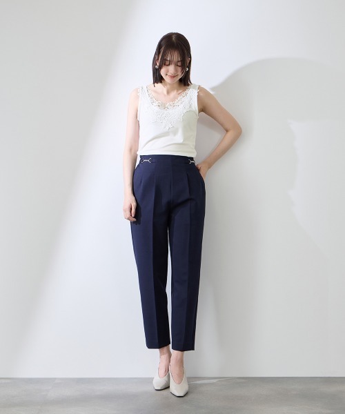 QUEENS COURT(クイーンズコート)の「レースパーツデュアルフェイスタンクトップ(Tシャツ/カットソー・レディース・オフホワイト/ブラック・M)」の17枚目の写真