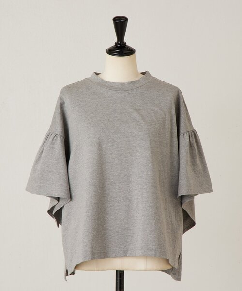 BEARDSLEY（ビアズリー）の「フレアスリーブTee（Tシャツ/カットソー・レディース・グレー/ブラック・FREE）」の18枚目の写真