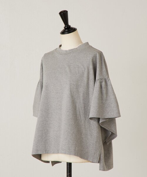 BEARDSLEY（ビアズリー）の「フレアスリーブTee（Tシャツ/カットソー・レディース・グレー/ブラック・FREE）」の19枚目の写真