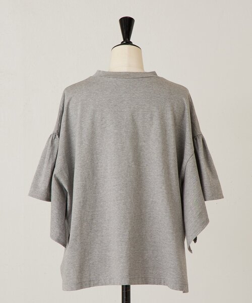 BEARDSLEY（ビアズリー）の「フレアスリーブTee（Tシャツ/カットソー・レディース・グレー/ブラック・FREE）」の21枚目の写真
