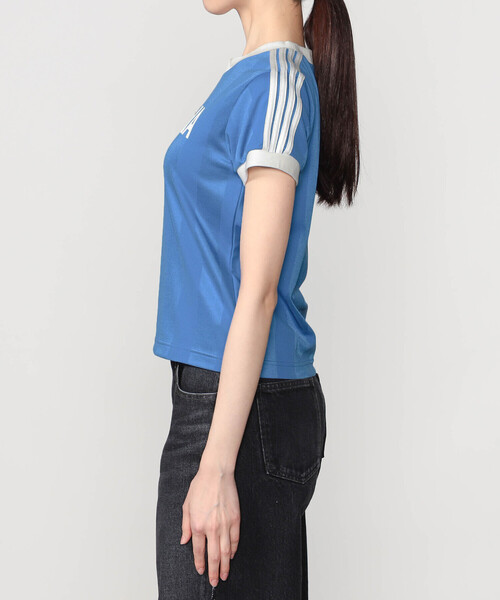 INSCRIRE（アンスクリア）の「INSCRIRE | ユニフォーム Tシャツ WOMEN（Tシャツ/カットソー・レディース・ライトブルー・M）」の8枚目の写真