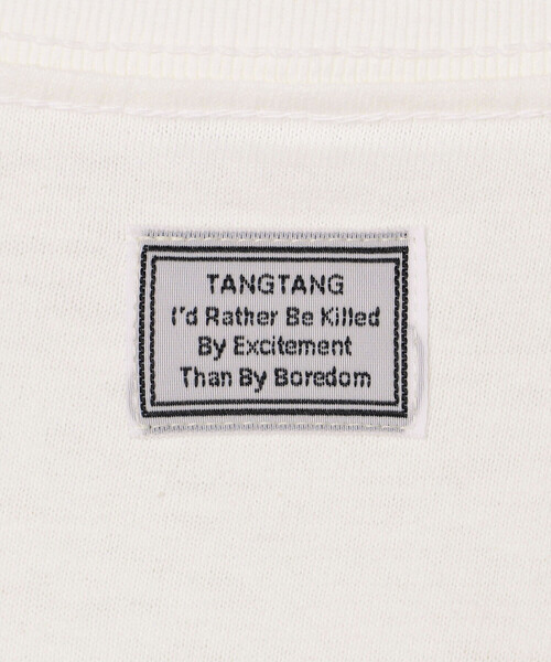 TANGTANG（タンタン）の「TANGTANG | 半袖Tシャツ GASATANG 2h35min,MAYONAKA MEN（Tシャツ/カットソー・メンズ・ホワイト・M/L/XL）」の10枚目の写真
