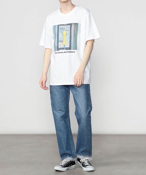 TANGTANG（タンタン）の「TANGTANG | 半袖Tシャツ GASATANG 2h35min,MAYONAKA MEN（Tシャツ/カットソー・メンズ・ホワイト・M/L/XL）」の14枚目の写真