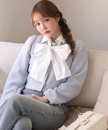 one after another NICE CLAUP（ワンアフターアナザーナイスクラップ）の「チェーン付きツイードジャケット（ノーカラージャケット）」