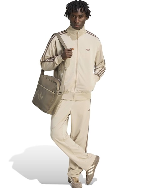 adidas（アディダス）の「adidas FIREBIRD TT / アディダス ファイヤーバード トラックトップ（ジャージ・メンズ・ベージュ・S/M/L/XL/XXL）」の2枚目の写真