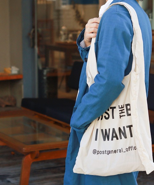 THE MILES(ザ マイルズ)の「POST GENERAL ポストジェネラル JUST THE BAG / ジャスト ザ バッグ(エコバッグ/サブバッグ・メンズ・ブルー/ベージュ/アイボリー/グレイッシュベージュ/オリーブ・FREE)」の12枚目の写真