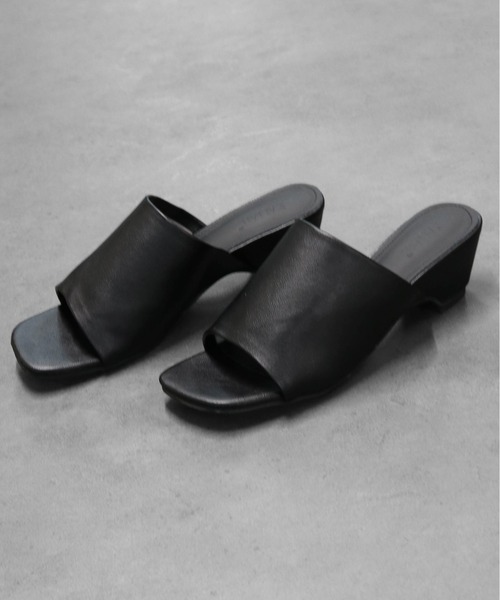 スクエアミュール サンダル SQUARE MULE SANDALS（サンダル）｜THE