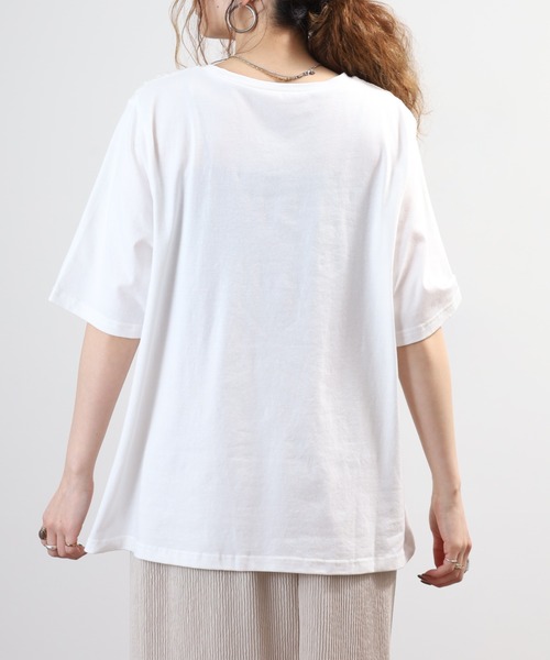 FUNALIVE（ファンアライブ）の「matute きれいめプルオーバー 半袖（Tシャツ/カットソー・レディース・ホワイト/ブラック・L/LL/M）」の19枚目の写真
