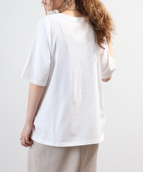 FUNALIVE（ファンアライブ）の「matute きれいめプルオーバー 半袖（Tシャツ/カットソー・レディース・ホワイト/ブラック・L/LL/M）」の14枚目の写真
