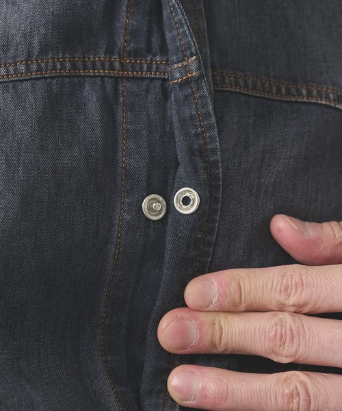 KHOKI（コッキ）の「【KHOKI/コッキ】Hand-Embroidered Denim Shirt（シャツ/ブラウス・メンズ・ブラック/インディゴブルー・2）」の19枚目の写真