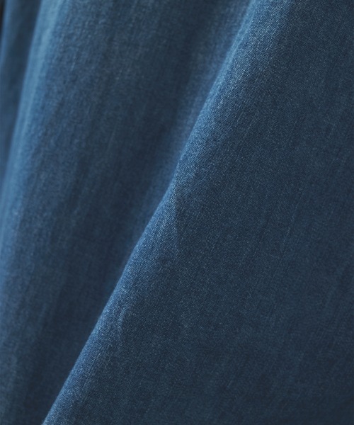 KHOKI（コッキ）の「【KHOKI/コッキ】Hand-Embroidered Denim Shirt（シャツ/ブラウス・メンズ・ブラック/インディゴブルー・2）」の7枚目の写真