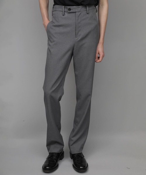 ato(アトウ)の「RECYCLE POLYESTER STRAIGHT PANTS(その他パンツ・メンズ・トップグレー/ブラック/ベージュ・44/46/48)」の2枚目の写真