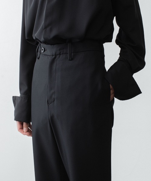 ato(アトウ)の「RECYCLE POLYESTER STRAIGHT PANTS(その他パンツ・メンズ・トップグレー/ブラック/ベージュ・44/46/48)」の22枚目の写真