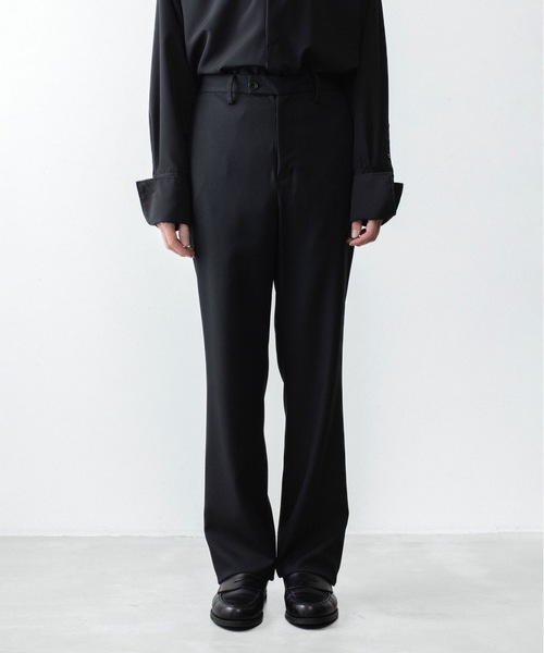 ato(アトウ)の「RECYCLE POLYESTER STRAIGHT PANTS(その他パンツ・メンズ・トップグレー/ブラック/ベージュ・44/46/48)」の21枚目の写真