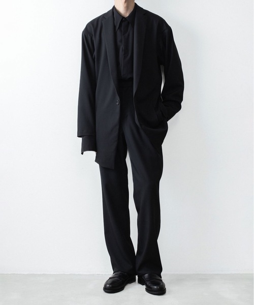 ato(アトウ)の「RECYCLE POLYESTER STRAIGHT PANTS(その他パンツ・メンズ・トップグレー/ブラック/ベージュ・44/46/48)」の5枚目の写真