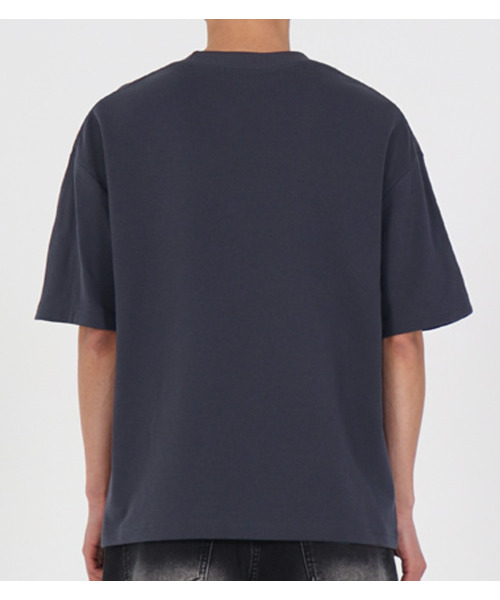 BUTTON SEOUL(ボタンソウル)の「ヒドゥンデュアルレイヤードTシャツ(チャコール)(Tシャツ/カットソー・メンズ・その他・L/XL)」の5枚目の写真