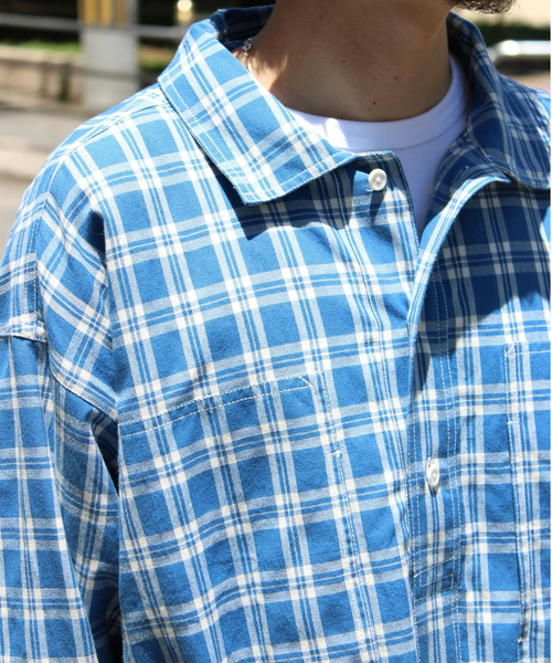 Story mfg.(ストーリーエムエフジー)の「STORY mfg. / ストーリーエムエフジー. WORK SHIRT(シャツ/ブラウス・メンズ・ライトブルー・LARGE/MEDIUM)」の8枚目の写真