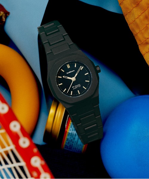 D1 MILANO（ディーワンミラノ）の「「D1 MILANO/ディーワン ミラノ」POLYCARBON - ポリカーボン32mm ユニセックス（アナログ腕時計・メンズ・グレー/ブラック・FREE）」の2枚目の写真