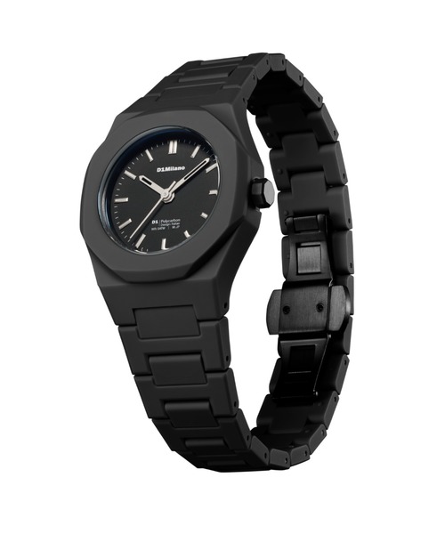 D1 MILANO（ディーワンミラノ）の「「D1 MILANO/ディーワン ミラノ」POLYCARBON - ポリカーボン32mm ユニセックス（アナログ腕時計・メンズ・グレー/ブラック・FREE）」の4枚目の写真