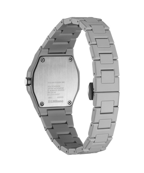 D1 MILANO（ディーワンミラノ）の「「D1 MILANO/ディーワン ミラノ」POLYCARBON - ポリカーボン32mm ユニセックス（アナログ腕時計・メンズ・グレー/ブラック・FREE）」の10枚目の写真