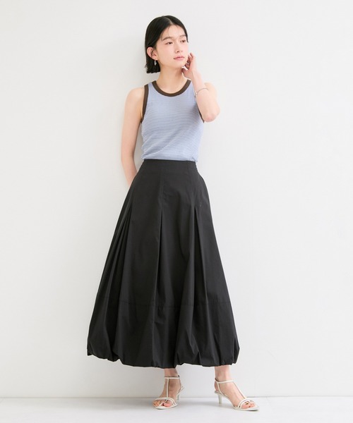 Healthknit(ヘルスニット)の「【Healthknit/ヘルスニット】Tubular Rib Tanktop/カップ付き(タンクトップ・レディース・グリーン系その他/ベージュ系その他2/サックスブルー・FREE)」の8枚目の写真