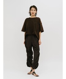MIDIUMISOLID for Ladies ドローストリングパンツ