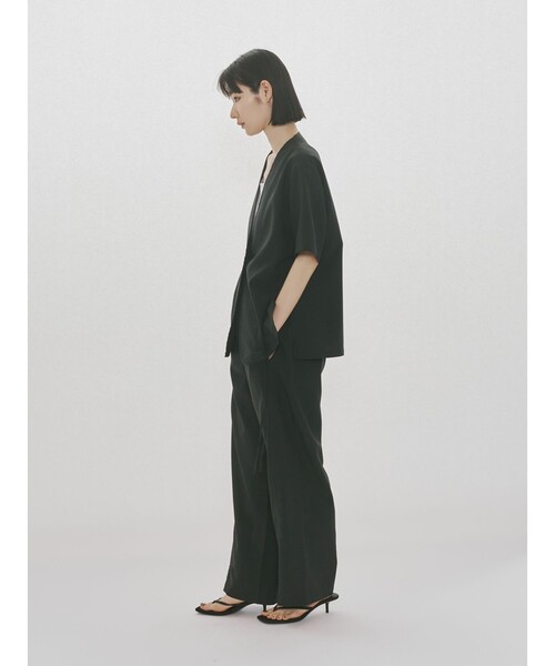 MIDIUMISOLID(ミディウミソリッド)の「MIDIUMISOLID for Ladies ドローストリングパンツ(その他パンツ・レディース・ライトグレー/ブラック/ネイビー・FREE)」の13枚目の写真