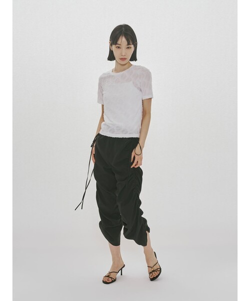 MIDIUMISOLID(ミディウミソリッド)の「MIDIUMISOLID for Ladies ドローストリングパンツ(その他パンツ・レディース・ライトグレー/ブラック/ネイビー・FREE)」の15枚目の写真