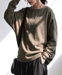 シュッと美 ポンチ素材 ロンT