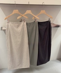 linen deep slit long skirt /リネンディープスリットロングスカート