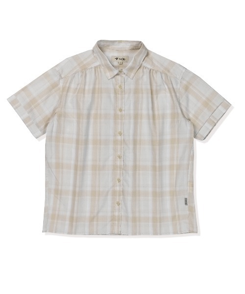 Foxfire（フォックスファイヤー）の「ブリージーシャツＳ／Ｓ（シャツ/ブラウス・レディース・ライトブルー/オフホワイト・L/M）」の3枚目の写真