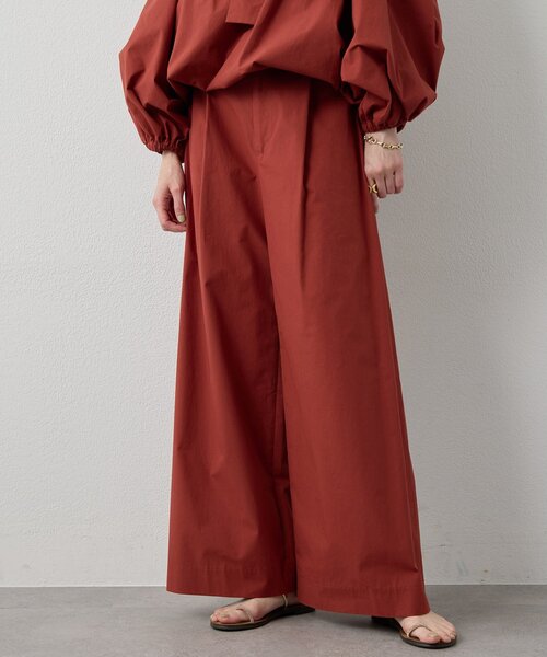 Whim Gazette（ウィムガゼット）の「コットンタイプライターパンツ（その他パンツ・レディース・ブラック/サックスブルー/バーガンディー・36/38）」の3枚目の写真