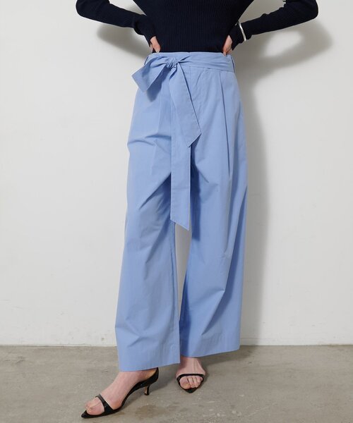 Whim Gazette（ウィムガゼット）の「コットンタイプライターパンツ（その他パンツ・レディース・ブラック/サックスブルー/バーガンディー・36/38）」の4枚目の写真