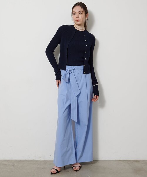 Whim Gazette（ウィムガゼット）の「コットンタイプライターパンツ（その他パンツ・レディース・ブラック/サックスブルー/バーガンディー・36/38）」の5枚目の写真