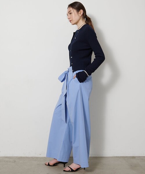 Whim Gazette（ウィムガゼット）の「コットンタイプライターパンツ（その他パンツ・レディース・ブラック/サックスブルー/バーガンディー・36/38）」の6枚目の写真