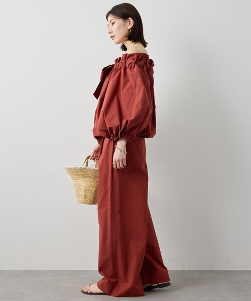 Whim Gazette（ウィムガゼット）の「コットンタイプライターパンツ（その他パンツ・レディース・ブラック/サックスブルー/バーガンディー・36/38）」の14枚目の写真