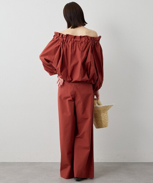 Whim Gazette（ウィムガゼット）の「コットンタイプライターパンツ（その他パンツ・レディース・ブラック/サックスブルー/バーガンディー・36/38）」の15枚目の写真