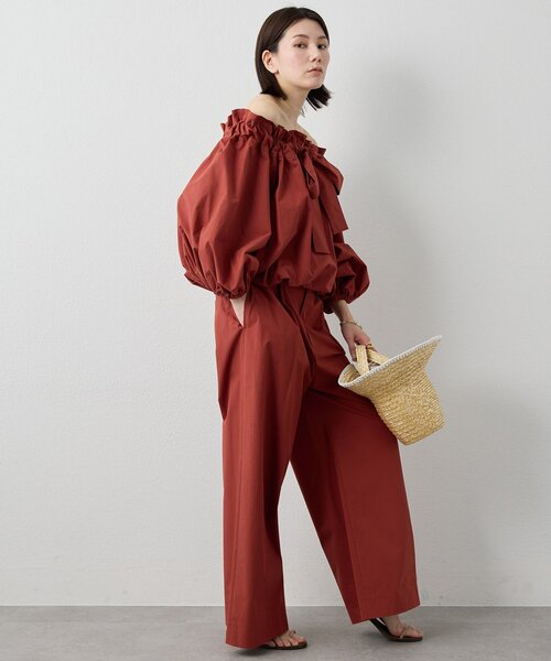 Whim Gazette（ウィムガゼット）の「コットンタイプライターパンツ（その他パンツ・レディース・ブラック/サックスブルー/バーガンディー・36/38）」の16枚目の写真