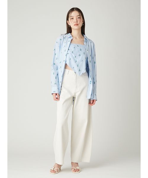 FRAY I.D(フレイアイディー)の「【00サイズあり】バレルフォルムデニムパンツ(デニムパンツ・レディース・ブラック/ライトブルー/オフホワイト・0/1/00)」の13枚目の写真