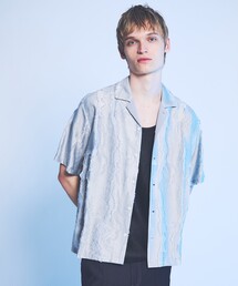 5351 POUR LES HOMMES | カットジャカード オープンカラーシャツ(シャツ/ブラウス)