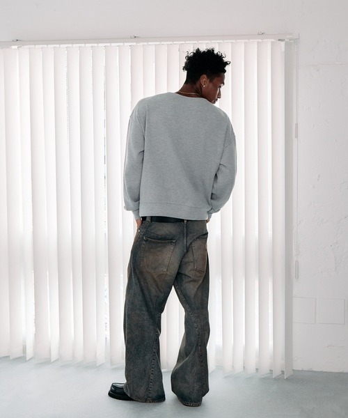 NVRFRGT(ネヴァーフォーゲット)の「3D TWISTED WIDE LEG JEANS(デニムパンツ・メンズ・インディゴブルー/ブラック・3/2/1)」の22枚目の写真