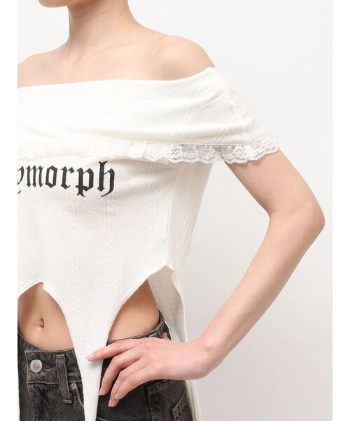 jouetie(ジュエティ)の「オフショルガータートップス(Tシャツ/カットソー・レディース・ブラック/ピンク/オフホワイト・FREE)」の11枚目の写真
