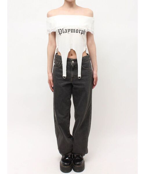 jouetie(ジュエティ)の「オフショルガータートップス(Tシャツ/カットソー・レディース・ブラック/ピンク/オフホワイト・FREE)」の14枚目の写真